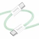 Кабель USB Type-C 60W 2м Зеленый для быстрой зарядки и передачи данных Hoco X104 - изображение 1