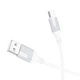 Кабель USB Type-C 3A 100см для заряджання та синхронізації білий Borofone BX101 - зображення 6