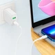 Кабель USB Type-C to Lightning 2м 20W для заряджання iPhone iPad білий Hoco X93 Force - зображення 8