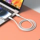 Кабель USB Type-C 3A 1м білий PVC для заряджання та передачі даних модель XO-NB265 - зображення 6
