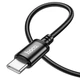 Кабель USB Type-C Hoco X89 Wind 60Вт 1м 3А черный для зарядки и передачи данных - изображение 4