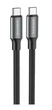 Кабель USB Type-C to Type-C 60Вт 3А 1м черный Borofone BX82 для зарядки и передачи данных - изображение 5