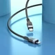 Кабель USB Type-C to Lightning 27W 3м чорний Hoco X109 силіконовий для заряджання iPhone iPad - зображення 4