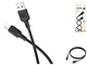 Кабель USB Lightning 2.4A 1м силікон чорний для заряджання та передачі даних Borofone BX113 - зображення 4
