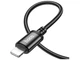 Кабель USB Lightning 2.4A 2м чорний алюмінієвий для заряджання та передачі даних Hoco X89 - зображення 6