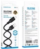 Кабель USB Type-C 3A 2м силіконовий чорний Borofone BX113 для заряджання та синхронізації - зображення 8