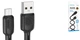 Кабель USB Micro 2.4A 2м силиконовый черный Borofone BX113 для зарядки и передачи данных - изображение 8