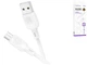 Кабель USB Micro 2.4A 1м силиконовый белый для зарядки и передачи данных Borofone BX113 - изображение 4