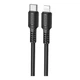 Кабель USB Type-C to Lightning 1м 27W черный Borofone BX116 для зарядки iPhone iPad - изображение 5
