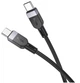 Кабель USB Type-C to Type-C 60W 1м черный Hoco X109 силиконовый для зарядки и передачи данных - изображение 5