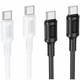 Кабель USB Type-C to Type-C 60W 3A 1м PVC Белый Borofone BX111 - изображение 2