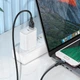Кабель USB Hoco X109 Micro 2.4A 3м черный силиконовый для зарядки и передачи данных - изображение 5
