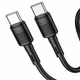Кабель USB Type-C 60Вт 1м для зарядки и передачи данных черный Hoco X83 - изображение 1