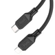 Кабель USB Type-C to Lightning 20W 1м черный Hoco X90 для зарядки и передачи данных - изображение 5