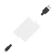Кабель USB Lightning 2м 3А силиконовый черно-белый для iPhone iPad Hoco X21 Plus - изображение 8