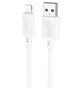 Кабель USB Lightning 2.4A 1м для заряджання та синхронізації Hoco X88 Gratified Білий - зображення 3