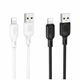 Кабель USB Lightning 2.4A 1м силікон чорний для заряджання та передачі даних Borofone BX113 - зображення 2