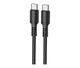 Кабель USB Type-C to Type-C 60W 1м 3A черный Borofone BX116 для зарядки и передачи данных - изображение 3