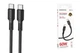 Кабель USB Type-C to Type-C 60W 1м 3A черный Borofone BX116 для зарядки и передачи данных - изображение 6