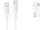 Кабель USB Type-C to Type-C 60W 3A 1м PVC Белый Borofone BX111 - изображение 4