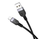 Кабель Hoco X109 3 м USB Lightning 2.4 А силіконовий чорний для заряджання та передачі даних L-подібний - зображення 7