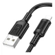 Кабель USB Micro 2.4A 1м ПВХ черный Borofone BX111 для зарядки и передачи данных - изображение 7