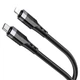 Кабель USB Borofone BU35 PD Type-C to Lightning 1,2м 20Вт черный пластик металл - изображение 6