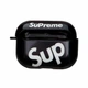 Футляр для навушників із пластику та силікону Sup Black з карабіном для Apple Airpods Pro - зображення 1
