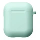 Силіконовий футляр з карабіном для AirPods 1 2 колір 21.Sea blue товщиною 30 мм вагою 11 г - зображення 8