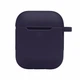 Силіконовий футляр з карабіном для AirPods 1 2 колір темно-синій розміри 80х90х30 мм - зображення 1