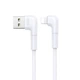 Кабель USB Lightning 1м 2.1А білий силікон Remax RC-014i Tenky для зарядки смартфона - зображення 4
