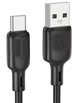Кабель USB Type-C 3A 3м силіконовий чорний Borofone BX113 для заряджання та передачі даних - зображення 4