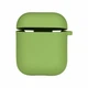 Футляр силіконовий з мікрофіброю для AirPods 1 2 Mint захист від подряпин та падінь карабін в комплекті - зображення 1