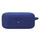 Силіконовий футляр з мікрофіброю для AirPods Pro 08.Dark blue з карабіном. - зображення 7
