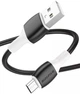 Кабель USB Micro 2.4A 1м для зарядки и синхронизации черный Borofone BX84 - изображение 4