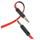 Кабель AUX 3.5mm 1м медные проводники красный Hoco UPA16 для наушников и колонок - изображение 3