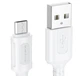 Кабель USB Micro 2.4A 1м ПВХ для заряджання та передачі даних Borofone BX111 Білий - зображення 6