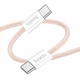 Кабель USB Type-C 60W 2м для заряджання та передачі даних рожевий Hoco X104 - зображення 1