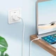 Кабель USB Type-C to Type-C 60Вт 1м 3А для зарядки и синхронизации Hoco X88 Gratified Белый - изображение 7