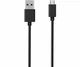 Кабель USB Micro Type-C 1м 2А чорний пластик та метал - зображення 2