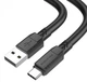 Кабель USB Micro 1м 2.4А чорний для заряджання та синхронізації Borofone BX81 - зображення 3