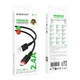 Кабель USB Micro 2.4A 1м черный ПВХ Borofone BX110 для зарядки и передачи данных - изображение 8