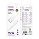 Кабель USB Borofone BX121 Type-C Lightning 1м 27W PVC Белый для быстрой зарядки и передачи данных - изображение 4