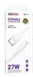 Кабель USB Borofone BX121 Type-C Lightning 1м 27W PVC Белый для быстрой зарядки и передачи данных - изображение 5