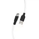 Кабель USB Type-C 2м 3А силіконовий чорно-білий Hoco X21 Plus для заряджання та синхронізації - зображення 7