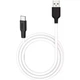 Кабель USB Type-C 2м 3А силіконовий чорно-білий Hoco X21 Plus для заряджання та синхронізації - зображення 8