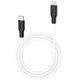 Кабель USB Type-C to Lightning 20W 1м 3А чорно-білий Hoco X21 Plus силіконовий - зображення 4