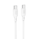 Кабель USB Type-C to Type-C 60W 1м 3A силікон білий Borofone BX113 - зображення 7