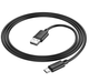 Кабель USB Type-C 3A 1м Hoco X88 Gratified черный для зарядки и синхронизации устройств - изображение 8