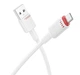 Кабель USB Lightning 2.4A 1м ПВХ для зарядки и передачи данных Borofone BX110 Белый - изображение 7